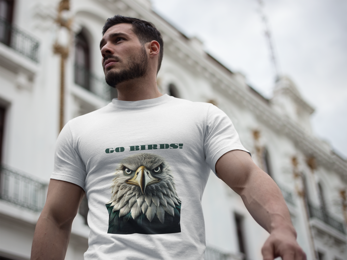 Go Birds! Unisex Cotton Crew Tee - Comfort for Sports Fans