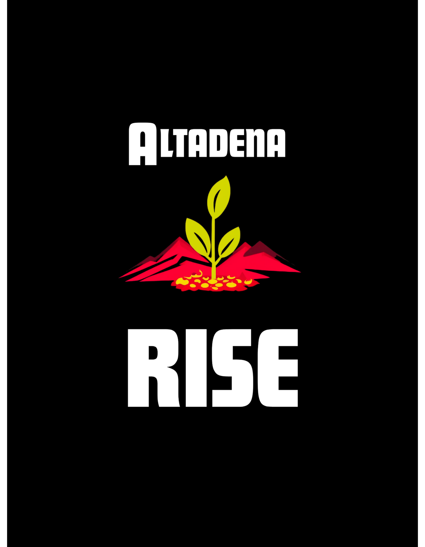 ALTADENA RISE | Organic Unisex T-shirt |  Econscious | Support Eaton Canyon Wildfire Relief